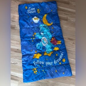 Care Bears Bedtime Bear Children's Sleeping Bag 30" x 54" 2003